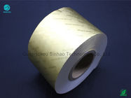 Komposit Emas / Perak Aluminium Foil Paper Dengan Embossing Nama Merek Atau Logo 55gsm