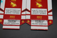Kotak Rokok Karton Disesuaikan Ramah Lingkungan / Paket Merah Tembakau