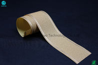 Stock Plain Cork Yellow Tipping Paper Dengan Garis Emas Untuk Tembakau Filter Rod Outer Pack