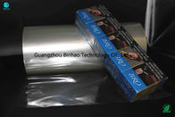 Ketahanan Abrasi Brilliant PVC Packing Film Roll Untuk Rokok Telanjang