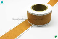 Bergulir Bentuk 64mm Lebar Kertas Tembakau Filter Cork Color Perforasi 2000 CU Tipping Paper