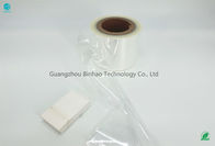 Laminasi Stabilitas Termal Rokok BOPP Film Roll Transparan Inner Pack Density 0,91 g / cm3