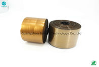 Satu Sisi Lem Adhesi ≥25N / 25mm Tear Strip Tape PET Gold Line