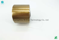 Ketebalan 30um-50um Chocolate Gold Line Tear Tape Untuk Paket Tembakau