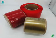 Merah 26 Mikron Tebal 5mm Tear Strip Tape Jenis Bobbin Besar