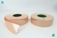 Kertas Filter Tembakau Warna Pink Dicetak 64mm Lebar Permukaan Minyak Mutiara Ukuran Raja