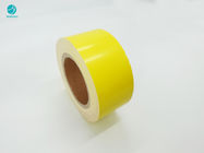 Paket Rokok Karton Kuning Mengkilap 90-114mm Bingkai Dalam Kertas Dalam Gulungan