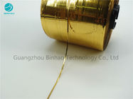 Waterproof 2 Mm Hot Melt Gold Strip Tear Tape Mudah Dibuka Untuk Penyegelan Tas
