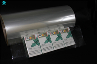 25 mikron Tebal PVC Film Kemasan Transparan Untuk Kemasan Kotak Rokok Telanjang