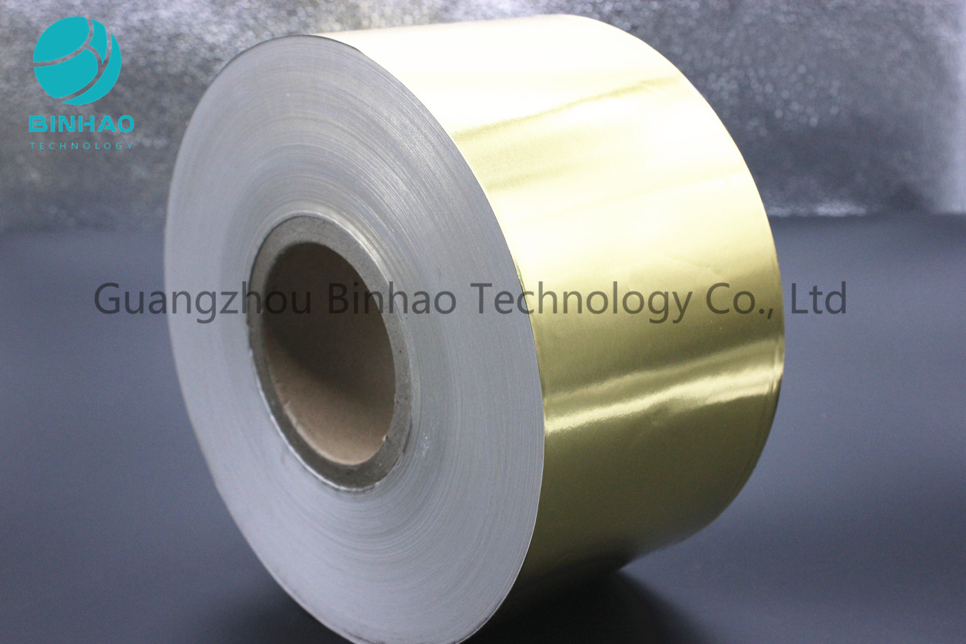 Ditransfer Aluminium Foil Paper Metallized Tembakau Foil 81mm-86mm Lebar