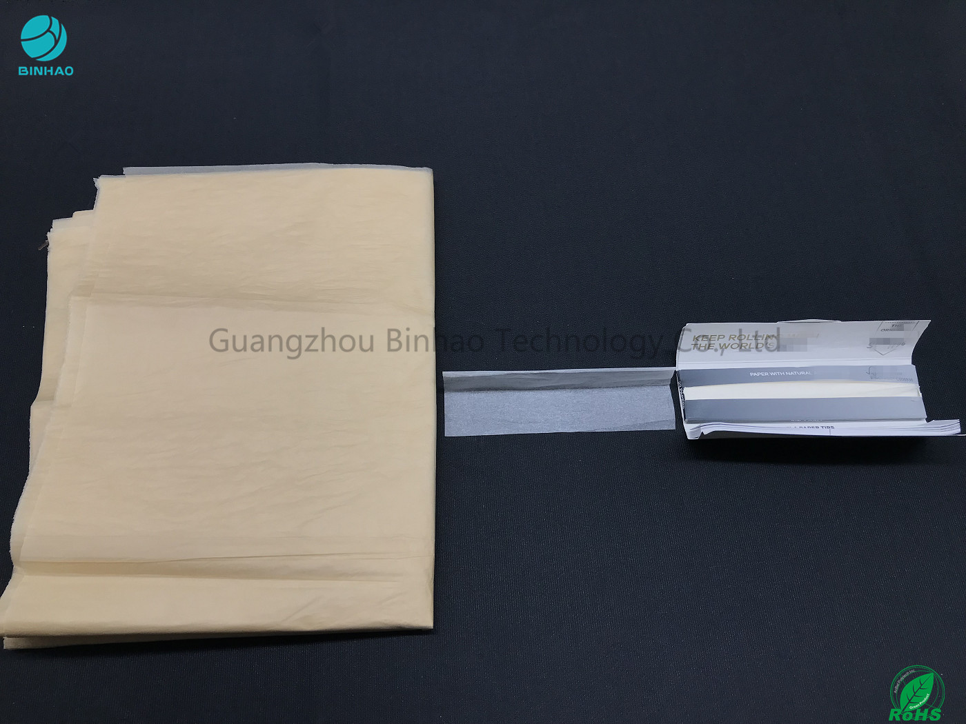 100% Kayu Koniferous Pulp Hand Rolling Paper Untuk Kemasan Rokok 12.5GSM
