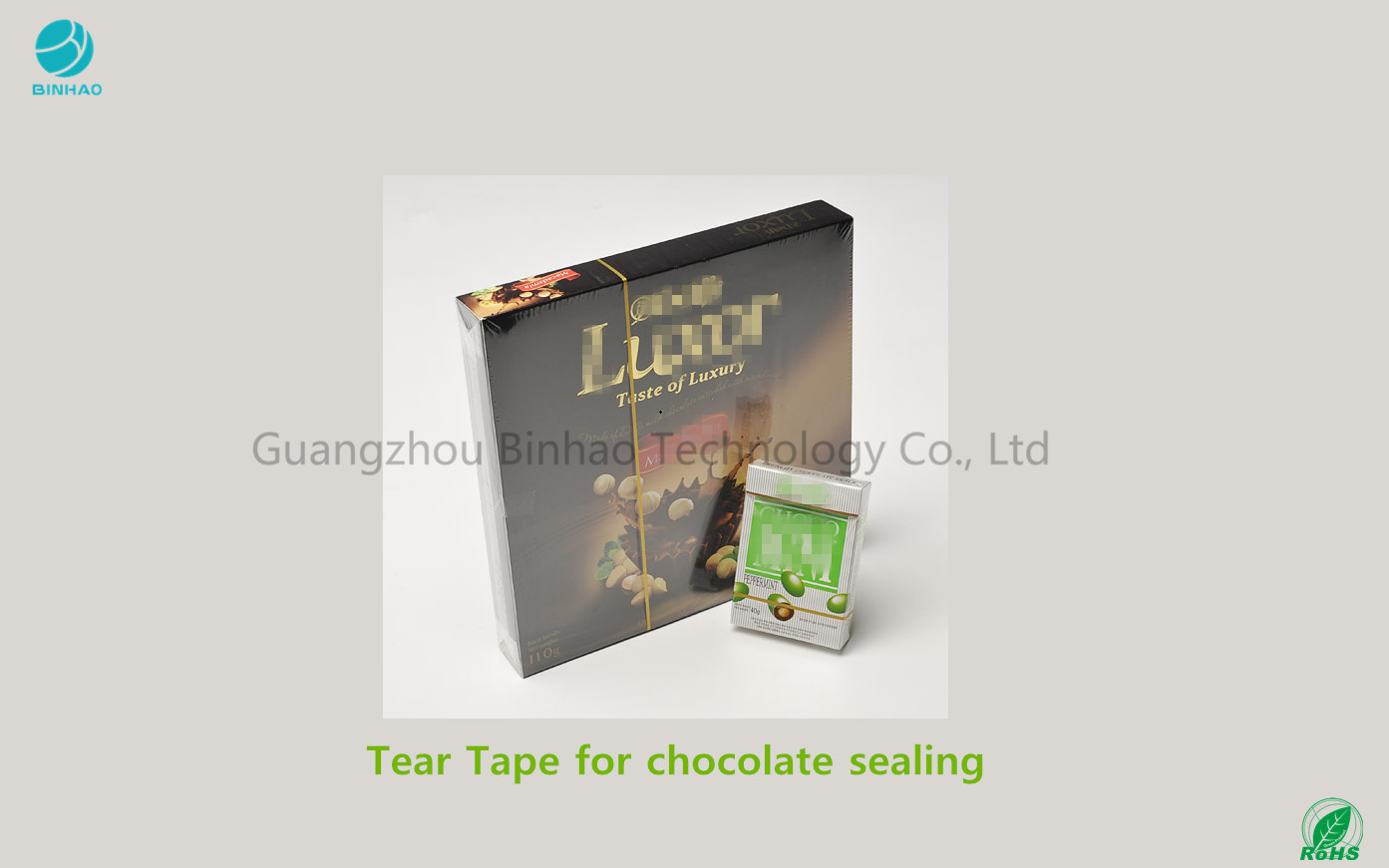 Self Adhesive Tearable Tearable Tape Tearable Untuk Chocolate, Permen Kemasan