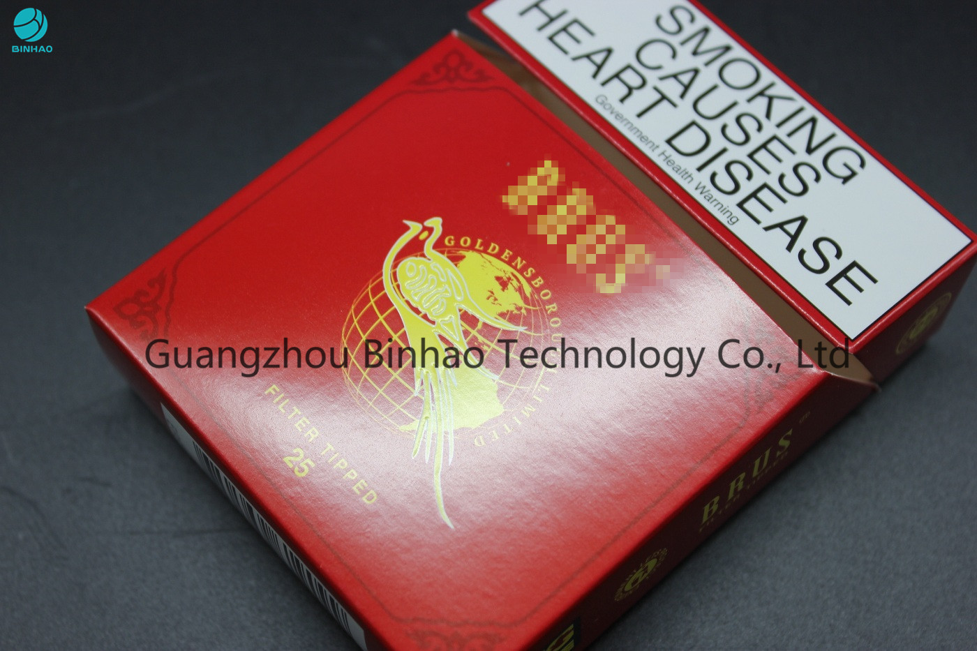 Red Offset Printing Karton Rokok Untuk Kemasan 25 Buah