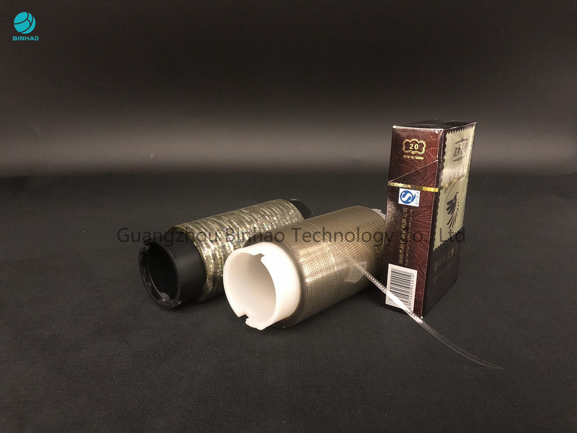 10000m BOPP Tape Tear Strip Mudah Untuk Kemasan Kotak Rokok Teh Dengan Anti-Palsu