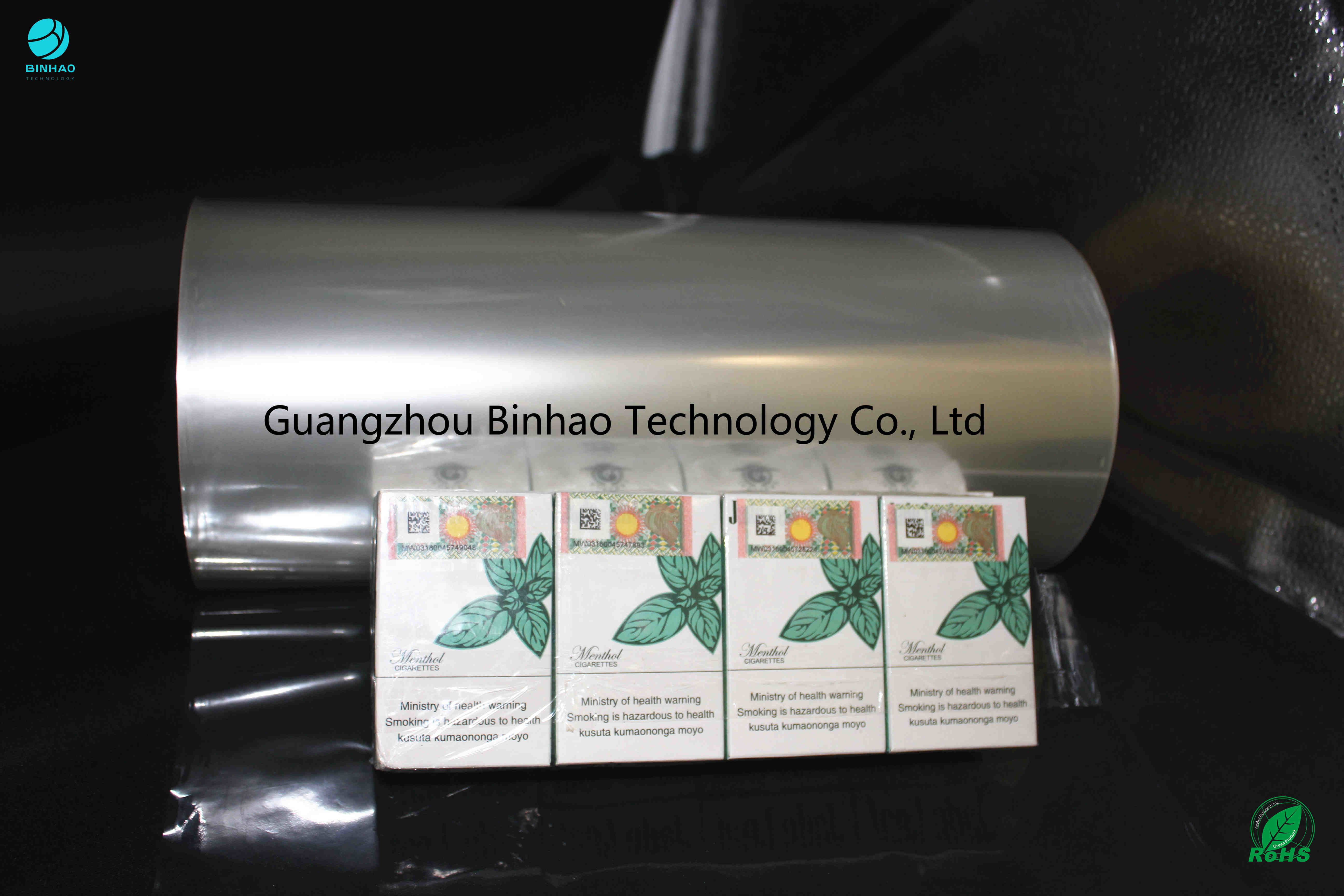 Kekakuan Ditingkatkan Kejelasan PVC Kemasan Film Bahan Kemasan Rokok Inti Core 76mm
