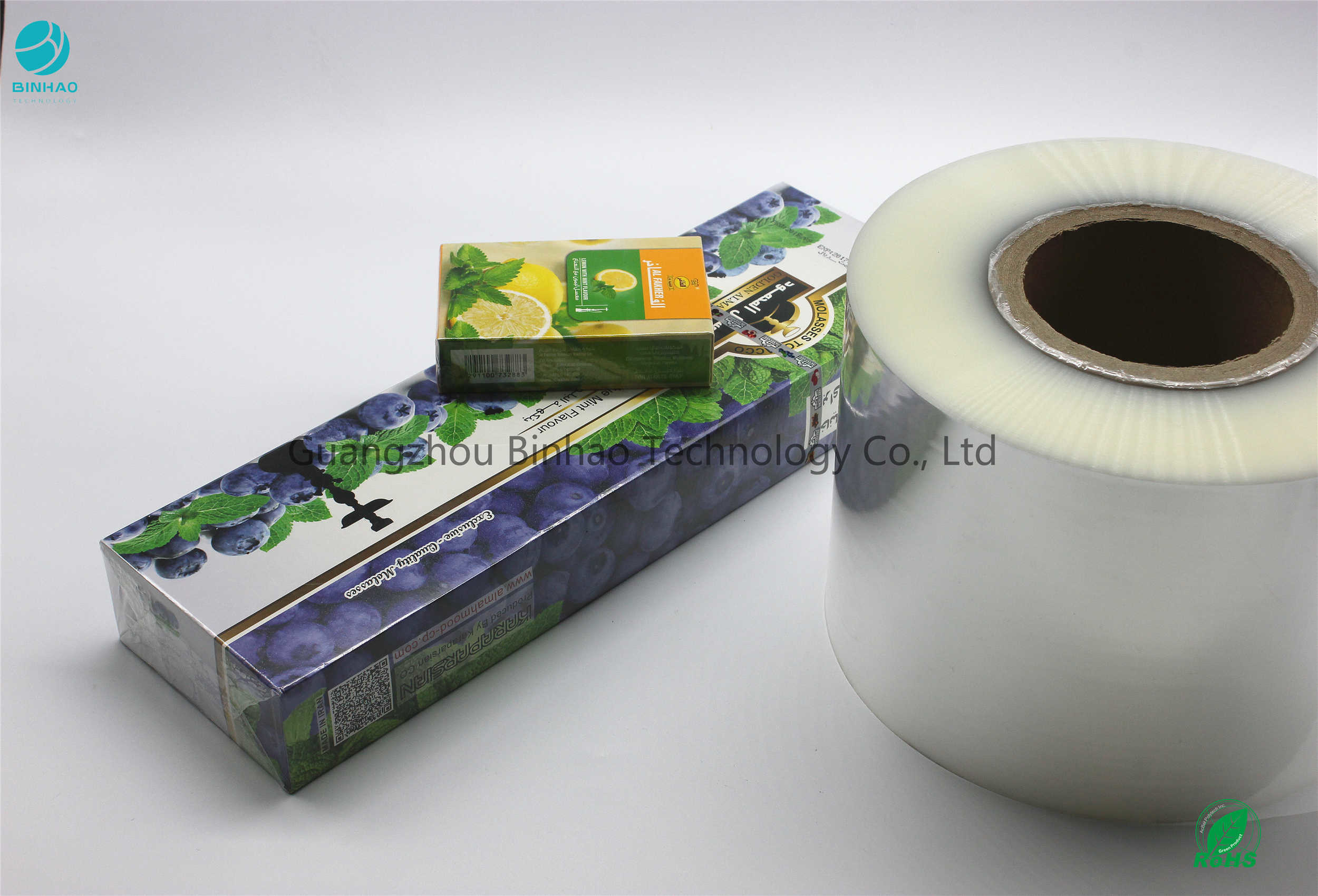 Heat Sealability Untuk Kemasan Dalam Rokok Dan Kemasan Luar 120mm 350mm Lebar BOPP Film Roll