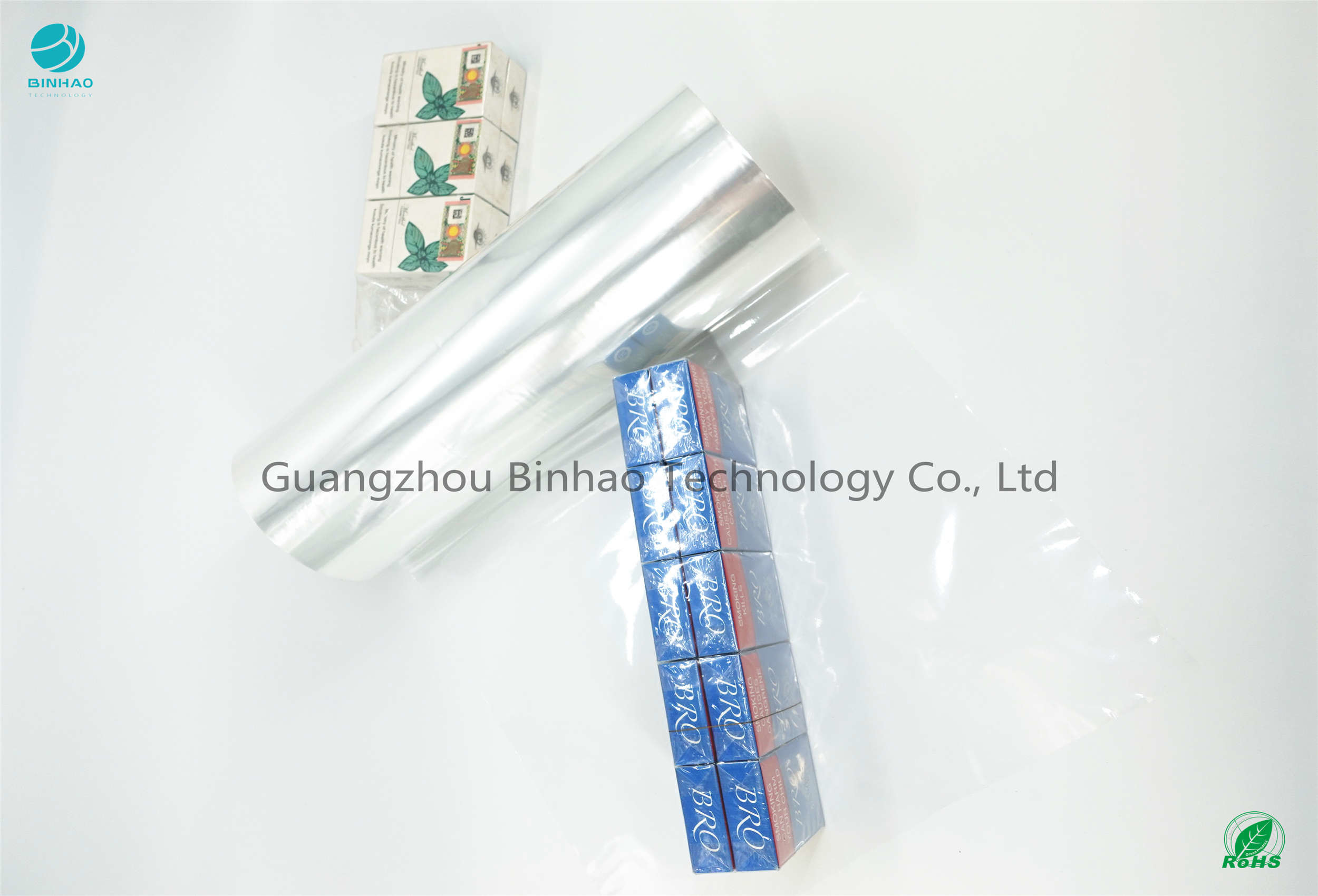 Flame Retardant 50mm PVC Packaging Film Untuk Rokok