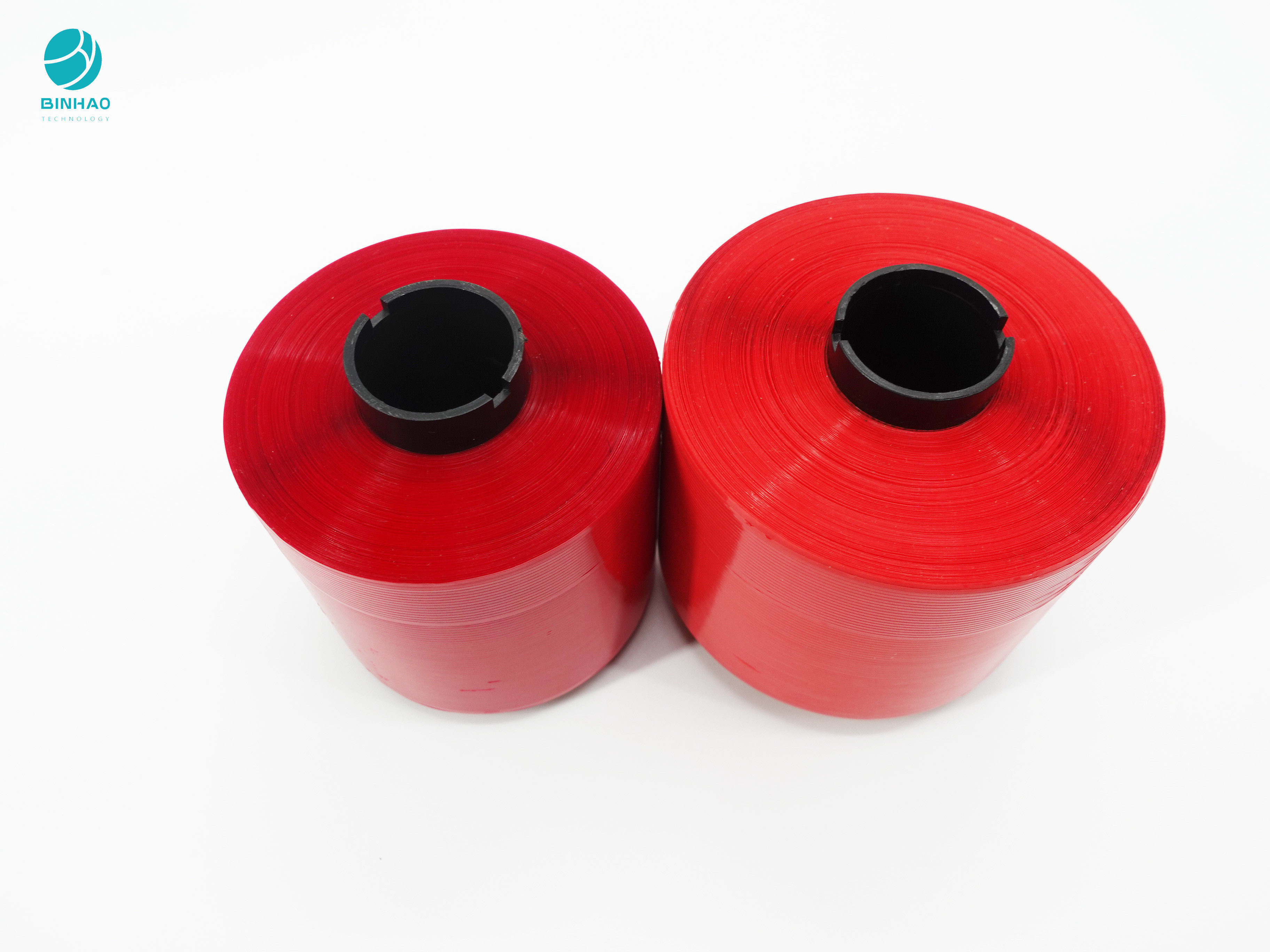 2mm Perekat Bopp Tahan Panas Beberapa Pita Strip Air Mata Merah Untuk Kemasan