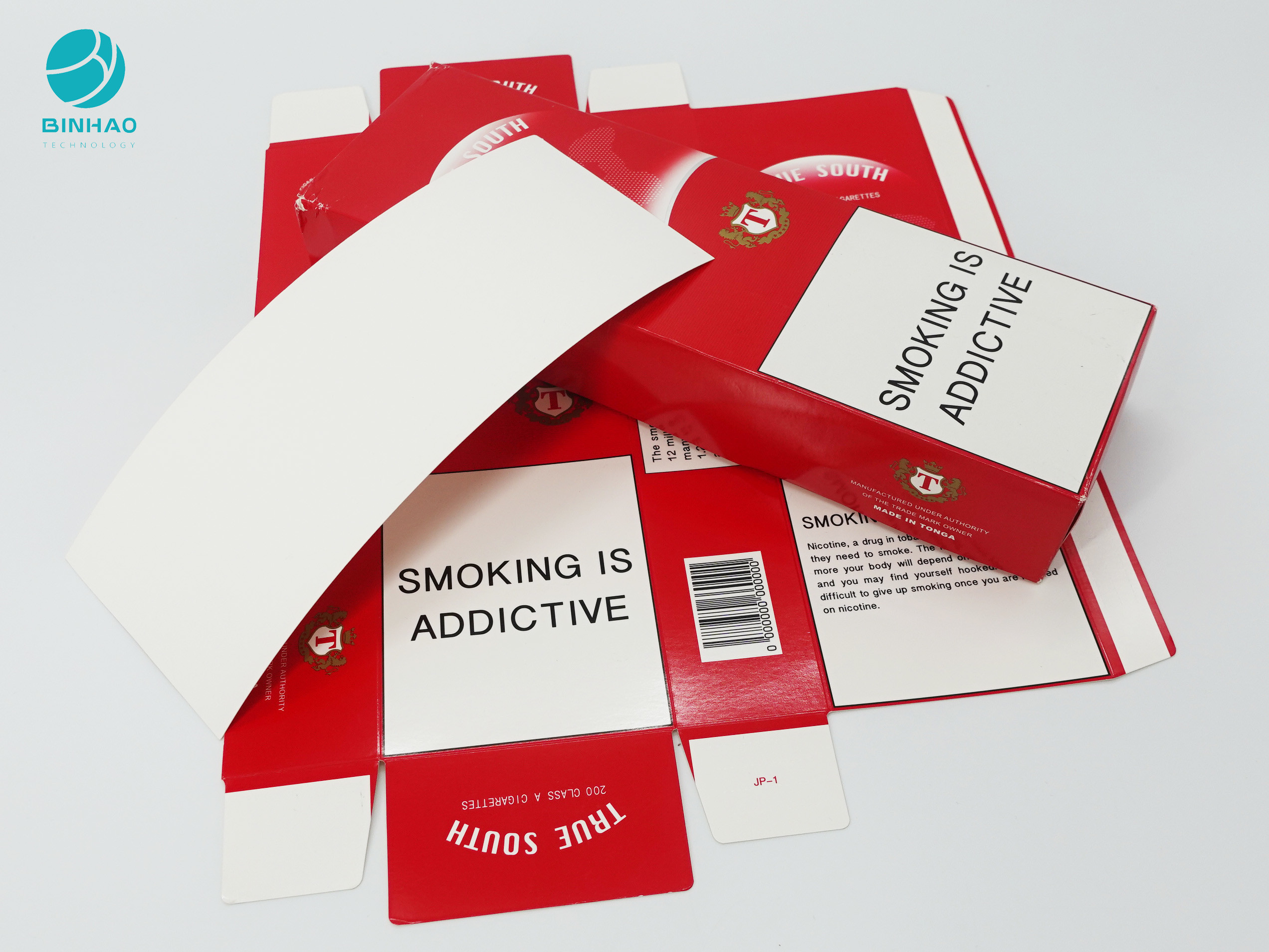 Logo Dicetak Kotak Karton Ramah Lingkungan Untuk Kemasan Rokok Tembakau