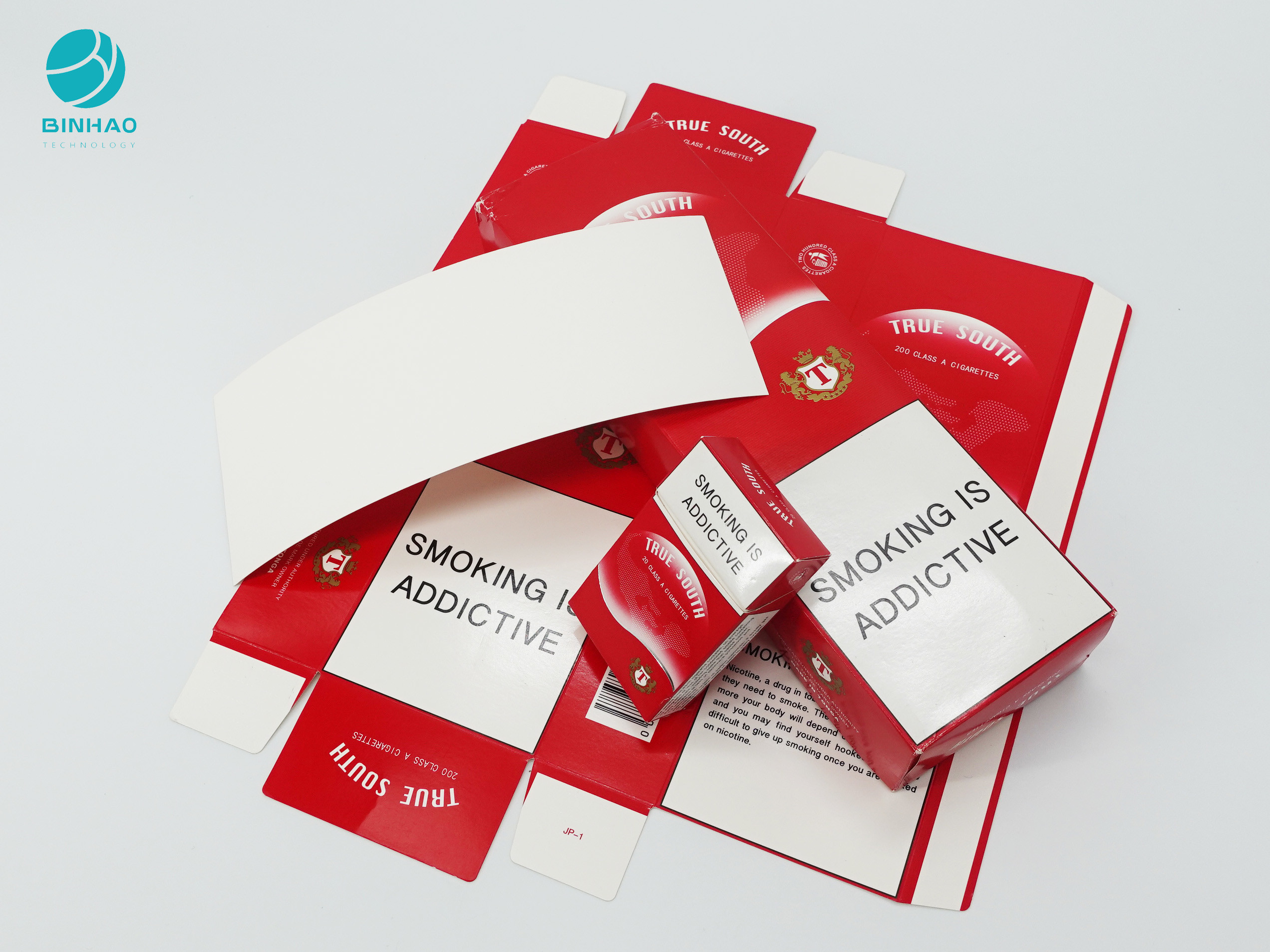 Paket Tembakau Tahan Lama Kotak Kemasan Karton Rokok dengan Logo Timbul