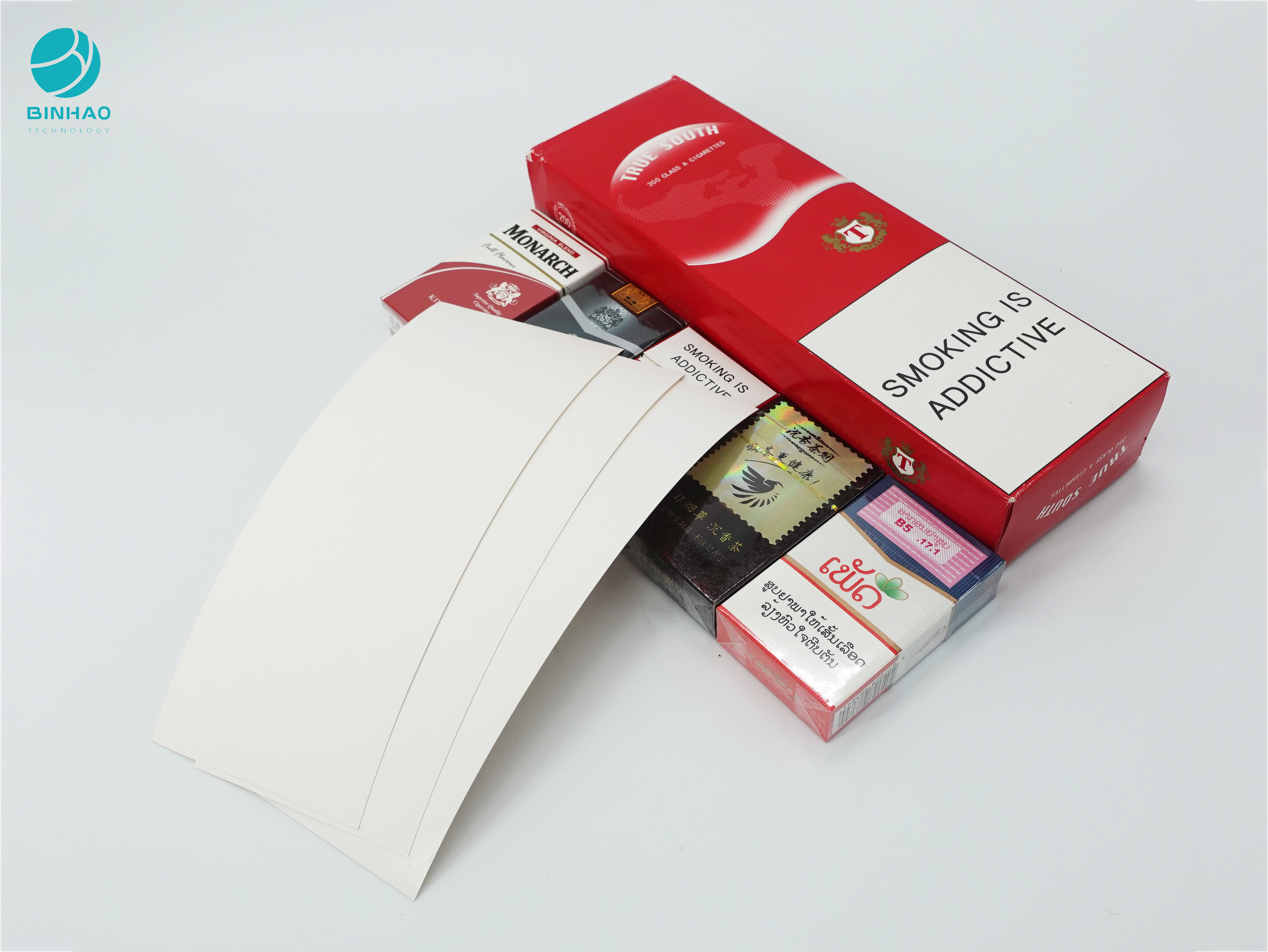Kotak Karton Paket Rokok Dengan Pencetakan Khusus Hot Stamping