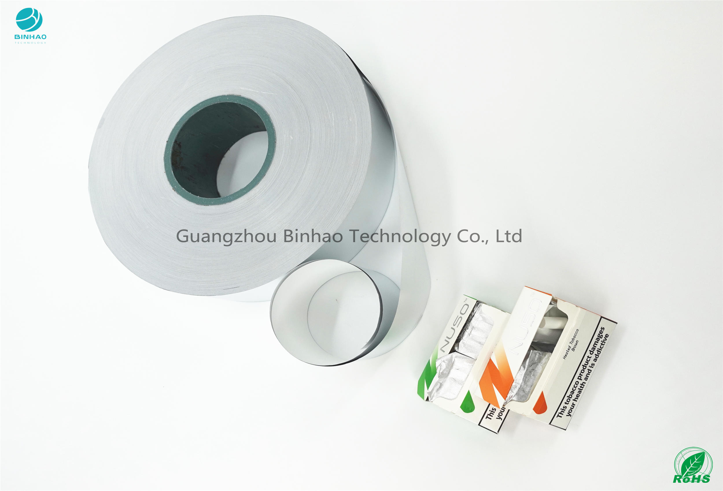 50-85mm Lebar Aluminium Foil Paper Embossing Treatment HNB Paket E-Cigarette Package