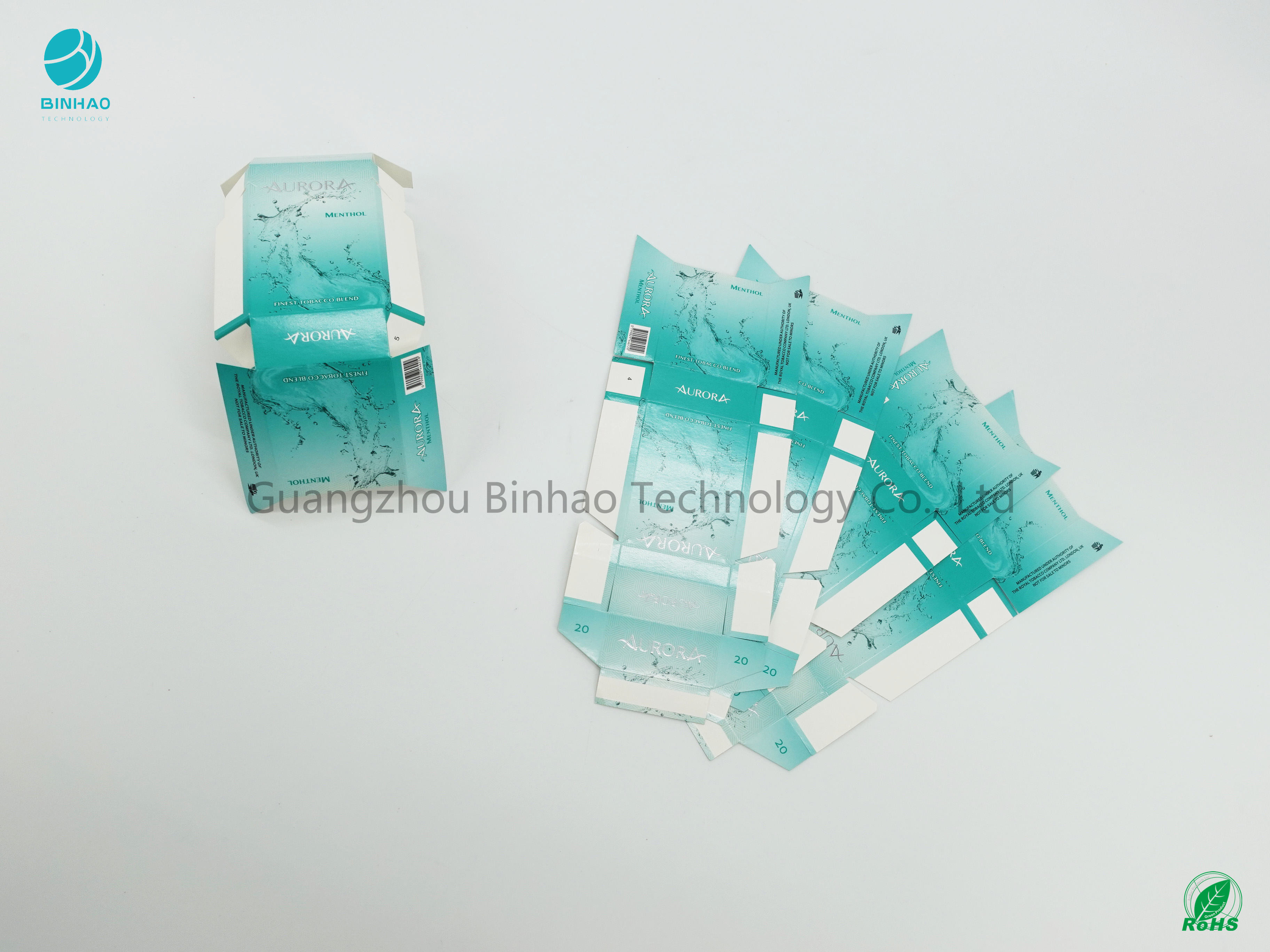 UV Printing Shine Color Permukaan Kasus Rokok Karton 220gsm Disesuaikan