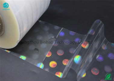 Anti Palsu BOPP Holographic Fleksibel Cig Packaging Film Beberapa Ekstrusi 21 Ketebalan Micron