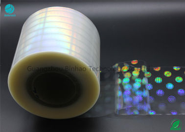 Paket Anti-Pemalsuan BOPP Gulungan Film Transparan Mengkilap Untuk Rokok Kotak Batin 120mm
