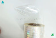 Transparan BOPP Holografik Rokok Laser Film Roll Dimensi Stabilitas Dan Kerataan