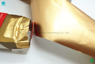 Matte 2 Lapisan Kekuatan Tinggi 70g / M2 Kertas Aluminium Foil Kertas Tembakau Kertas Emas