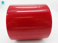4mm Custom Dark Red Jumbo Rolls Tear Tape Untuk Kemasan Produk kotak FMCG