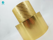 Kertas Aluminium Foil Komposit Emas 114mm Kustom Untuk Kemasan Dalam Rokok