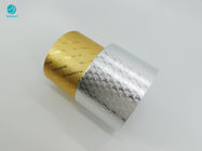 Pola Kustom Embossing 58gsm Aluminium Foil Paper Untuk Paket Rokok