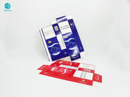 Merah Biru Seri Desain Kertas Karton Tahan Lama Untuk Paket Rokok Tembakau