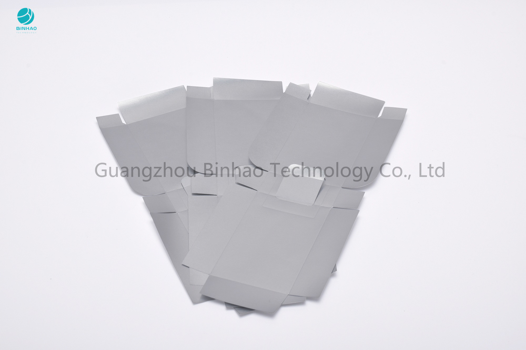 Waterproof 42 Micron Perak Aluminium Foil Kertas Dengan PET Film Untuk Kemasan Batin Rokok