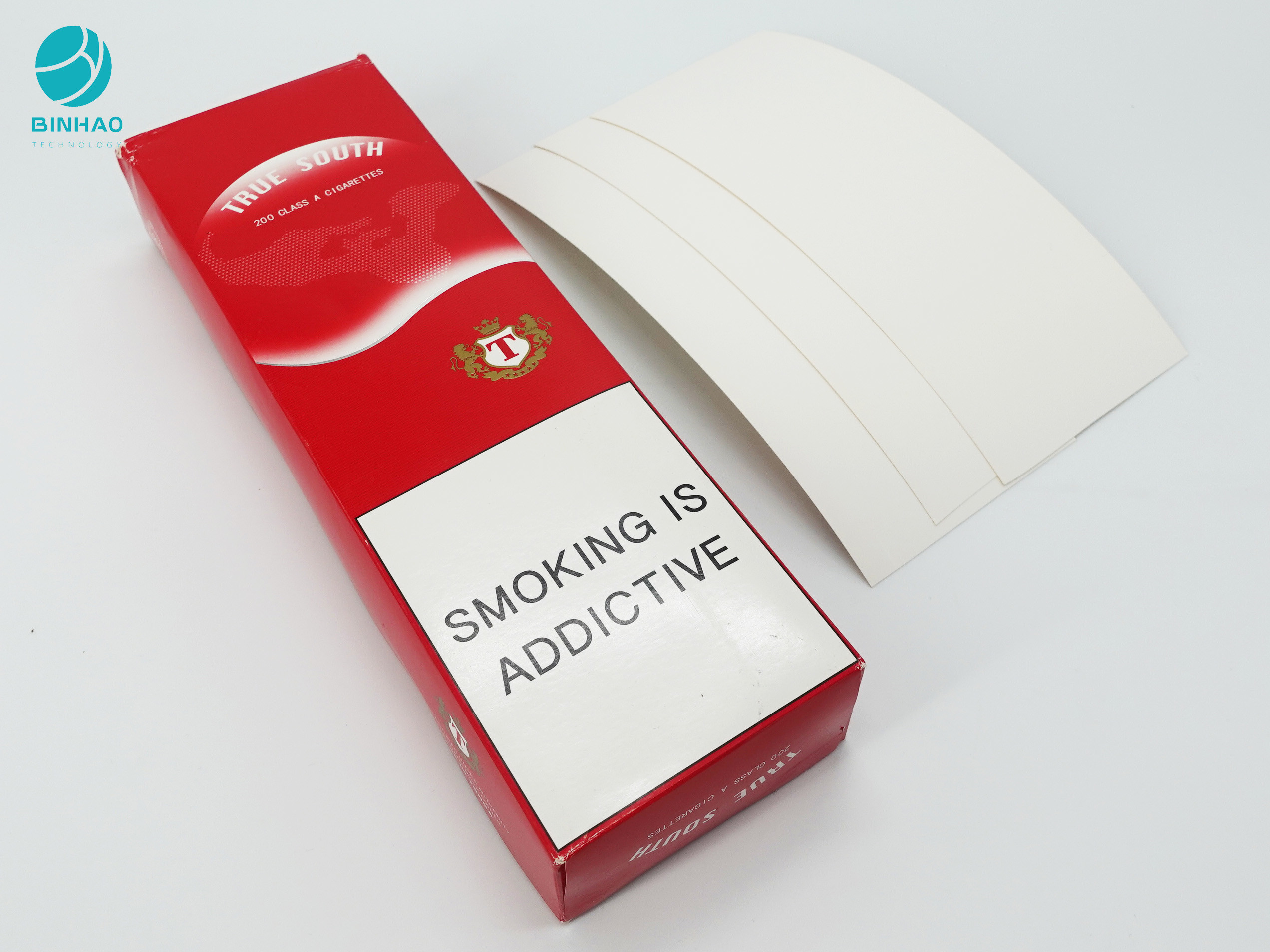 Tembakau Kemasan Polos Kertas Karton Paket Persegi Panjang Dengan Desain Kustom