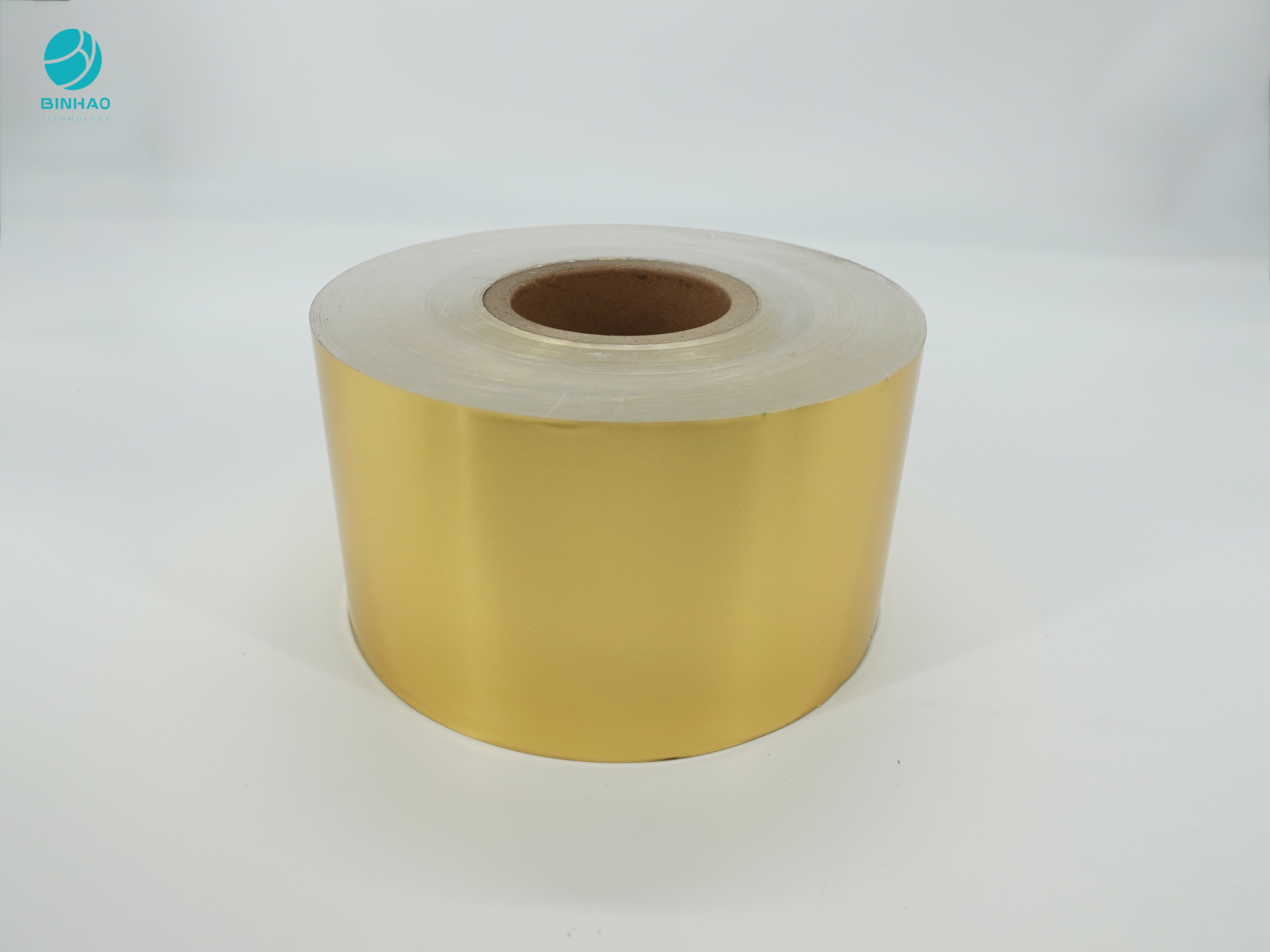 8011 Kertas Aluminium Foil Komposit Emas Cerah Untuk Kemasan Dalam Rokok