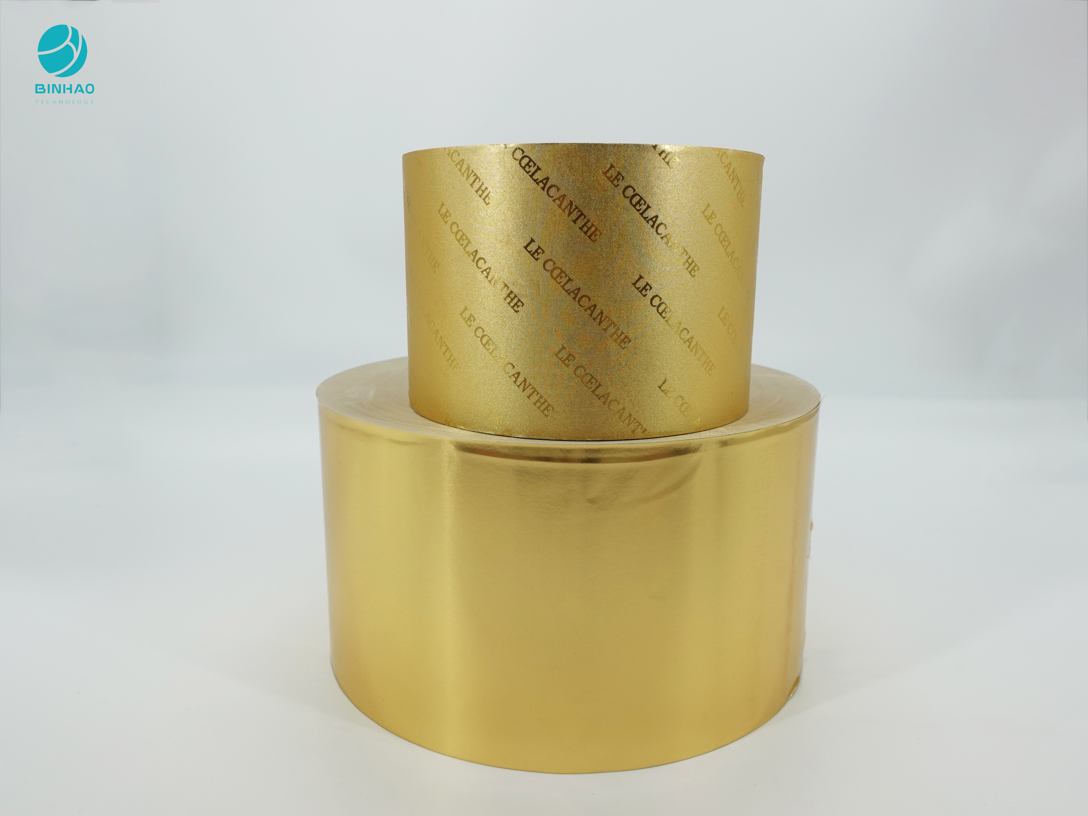 OEM Composite Soft 1500m Gold Aluminium Foil Paper Untuk Paket Rokok
