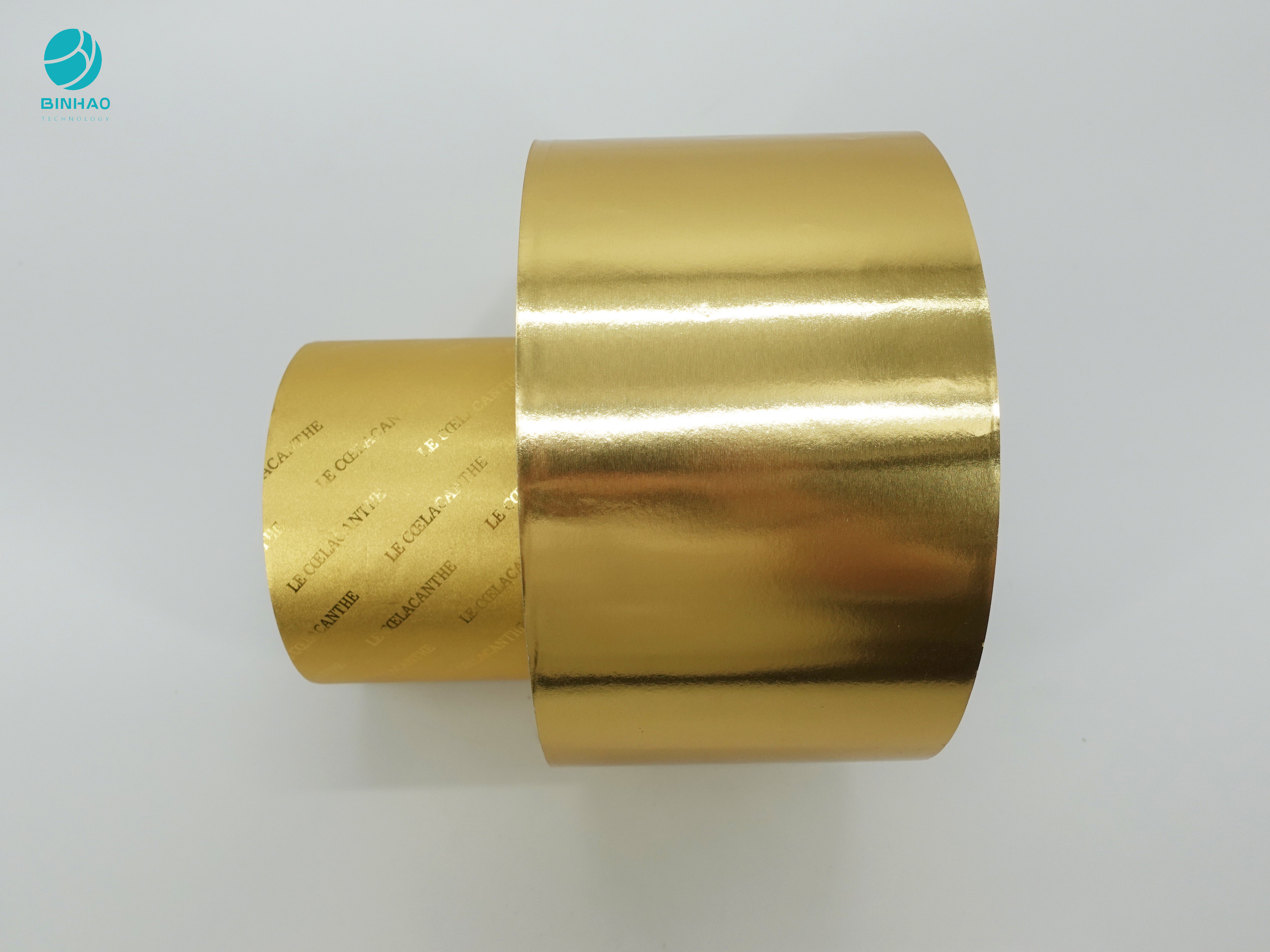 Logo Timbul Kertas Aluminium Foil Laminasi Emas Untuk Paket Rokok