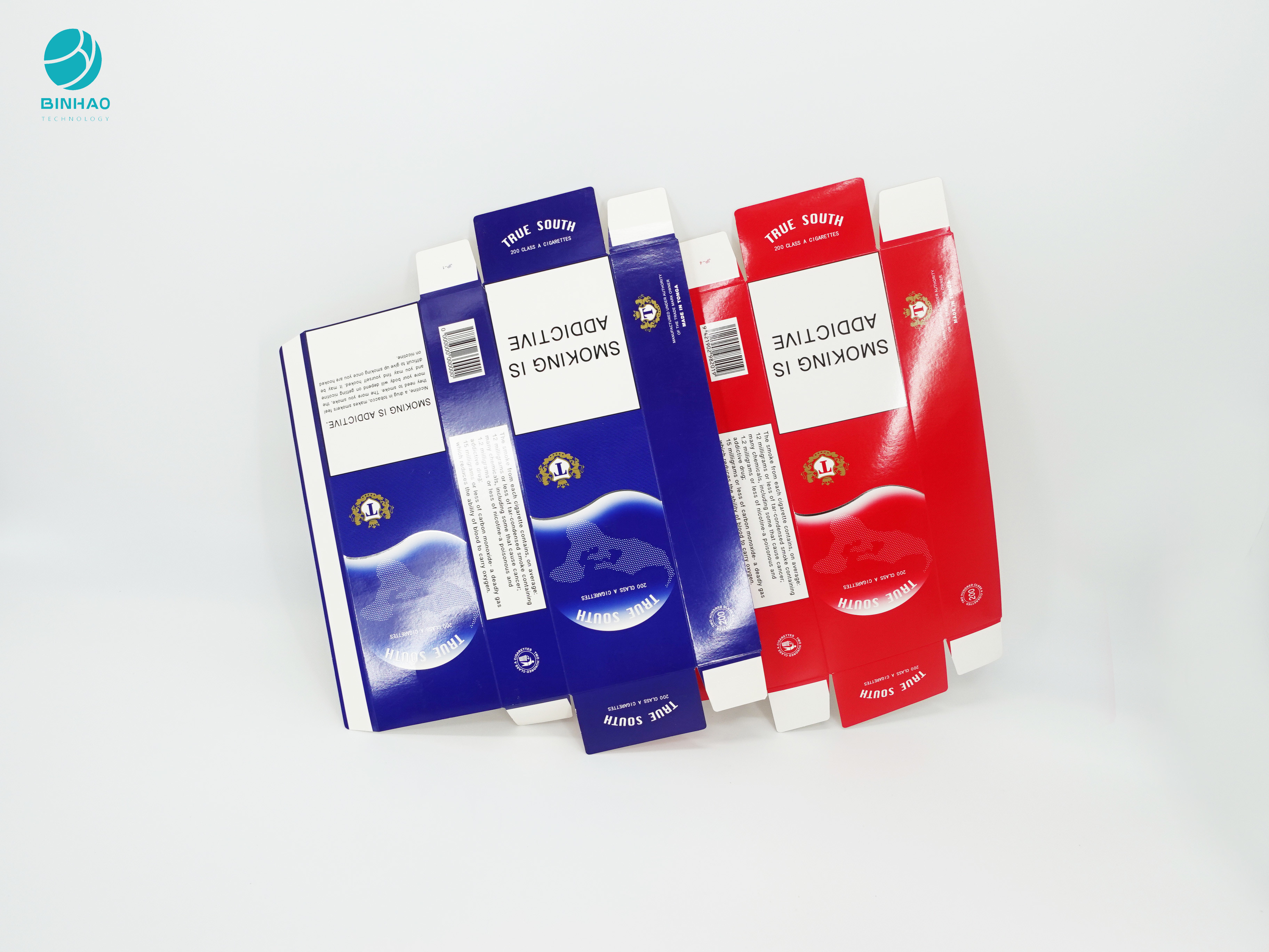Personalisasi Hot Stamping Logo Cardboard Case Untuk Paket Rokok Set Lengkap