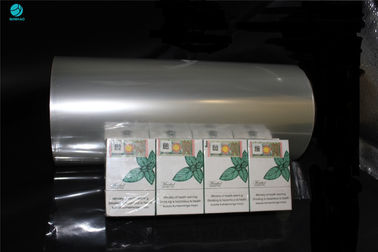 ISO Bersertifikat 25 Mikron PVC Kemasan Film Untuk Naked King Size Rokok Kotak Pembungkus Sebagai Kotak Luar